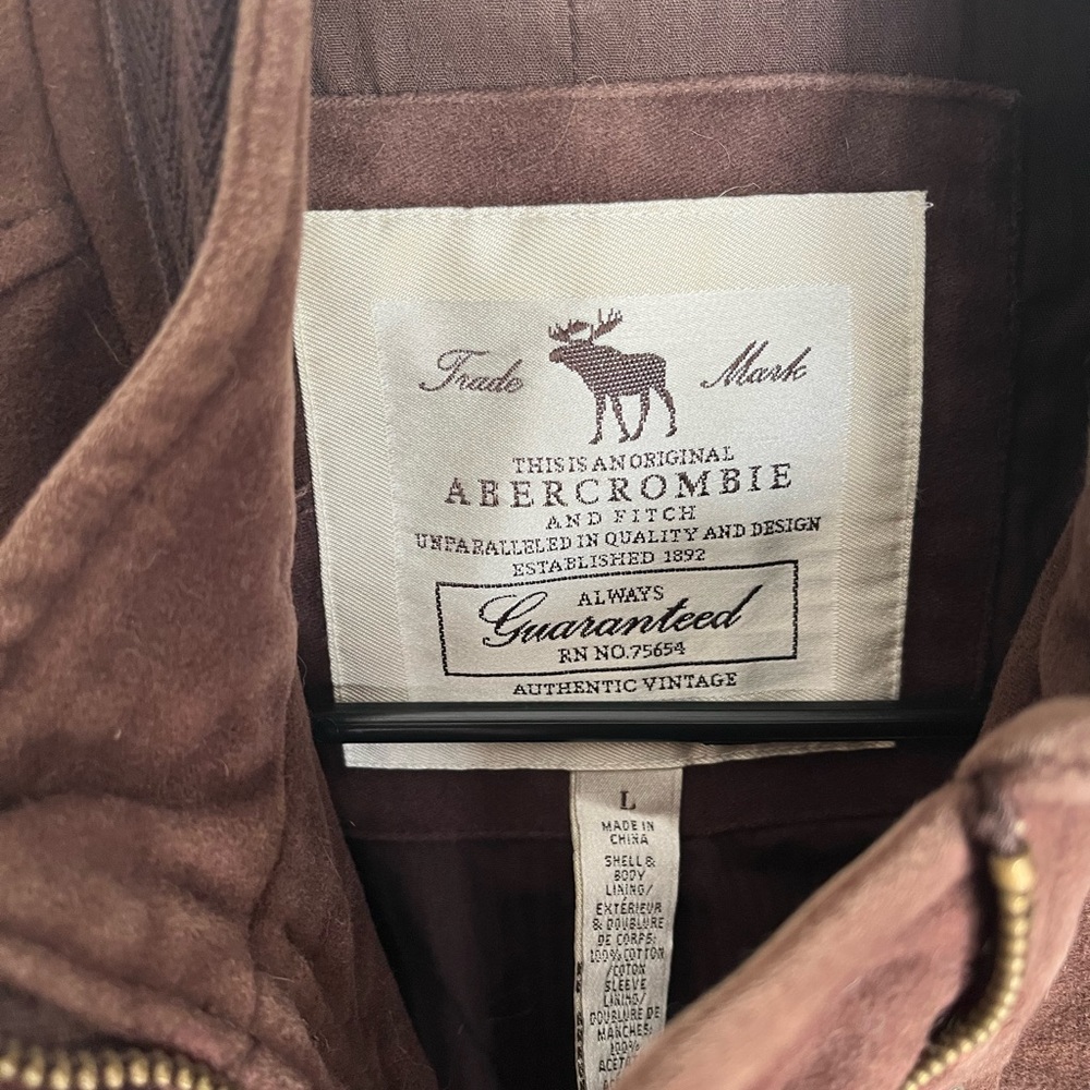 Abercrombie & Fitch Dark Brown Utility Jacket - Picture 3 of 3